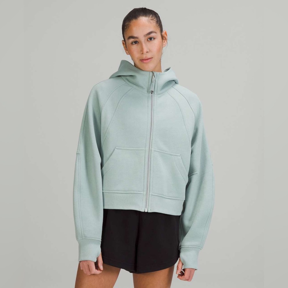 Lululemon Scuba Oversized Full Zip Hoodie in Silver Blue